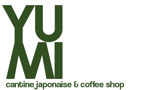 Logo où l'on peut lire "YUMI, cantine japonaise et coffee shop"